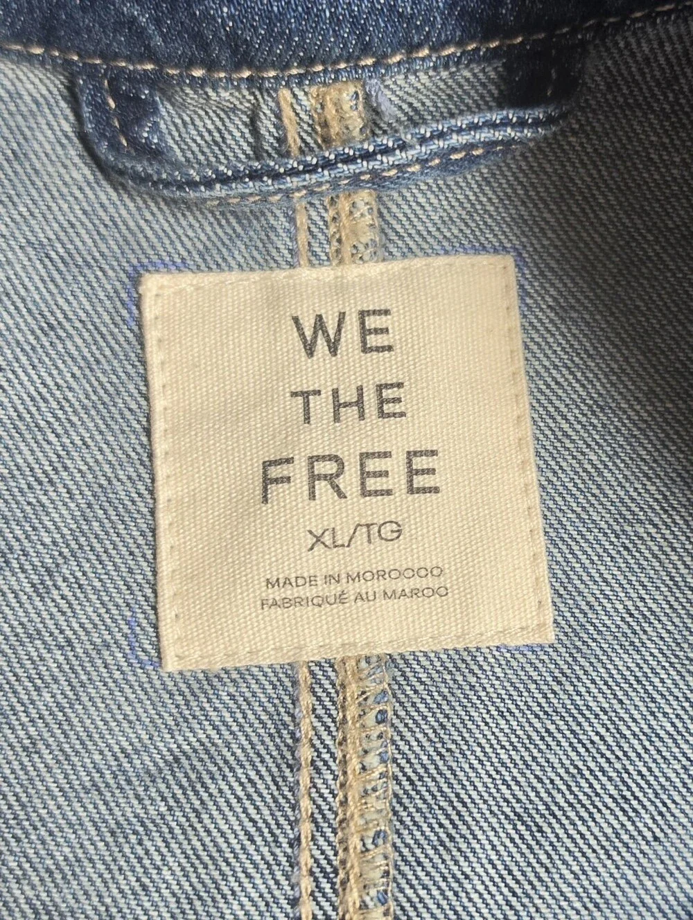 NWT Free People Imogene Denim Officers Jacket - Picture 12 of 12